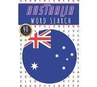 Australia Word Search: 40 Fun Puzzles With Words Scramble for Adults, Kids and Seniors | More Than 300 Australians Words On Asian Nature and Animals, ... and Heritage, Oceania Terms and Vocabulary