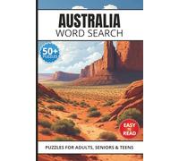 Australia Word Search Book: Word Searches with Easy to Read Print about Australian Cities, Wildlife, Landmarks, Culture and More, 6x9 inches, 110 ... Gifts for Vacations, Holidays and Free Times.