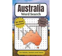Australia Word Search Puzzle Book: For Adults, Seniors, and Teens | Easy to Read, 50+ Aussie Word Searches Including Places, Slang, Culture, ... Vacations, Holidays, Breaks, and Quiet Times