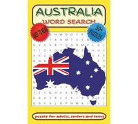 Australia Word Search Puzzle Book: Word Searches with Easy to Read about Australia, Wonders, Wildlife and More |6x9 inches, 110 pages| 50 + Puzzles …Gift for Vacations, Holidays and Free Times