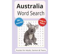 Australia Word Search Puzzle: Word Searches with Easy-to-Read Print about Australia | 6x9 inches | 110 pages | 50+ Puzzles...Gifts, Vacations & Holidays