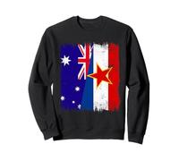 Australia Yugoslavia Half Flag Australia Yugoslavian Jersey Sweatshirt