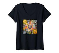 Australian aboriginal art painting dot painting V-Neck T-Shirt