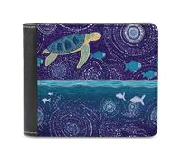 Australian Aboriginal Classic Mens Wallets Women Slim Bifold Wallet