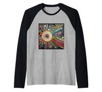 Australian Aboriginal Dot Painting Raglan Baseball Tee