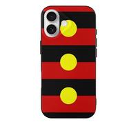 Australian Aboriginal Flag Cell Phone Basic Cases TPU Soft Cover Shockproof Slim Phone Case Compatible with iPhone 17/17 Air/17 Pro/17 Pro Max