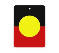 Australian Aboriginal Flag Hanging Car Air Fresheners 1Pcs Aromatherapy Tablets Automotive Fragrance Scented Card Decor Square