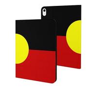 Australian Aboriginal Flag Slim Tablet Cases Compatible with iPad Series Without Pencil Holder Protective Cover Compatible with iPad 10代 (10.9in)