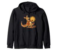 Australian Aboriginal Kangaroo Australia Animal Lover Zip Hoodie