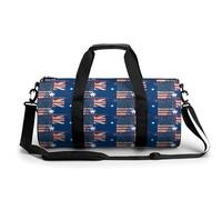 Australian and U.S.A Flag Sport Gym Bag with Double Zipper Lightweight Travel Duffle Bags Weekender Overnight Backpack