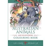 Australian Animals and Wildflowers Colouring Book