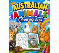 Australian Animals Coloring Book for Kids: Fun and Easy Wildlife Coloring Pages Featuring Koalas, Kangaroos, Wombats, Quokkas, Crocodiles, Birds, Ocean Animals, and More for Boys and Girls