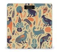 Australian Animals Digital Bathroom Scale for Body Weight with High Precision Digital Weighing Scale with BMI Clear LCD Display and Step-On Measures Weight Up to 180kg