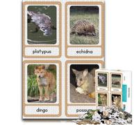 Australian Animals Flashcards Classic Wooden Jigsaw, Adults, 1000 Pieces | Adult Puzzle: sorting by colour, shape or image area on quiet evenings.