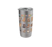 Australian Animals for Kids Learning Chart Cute Aussie Stainless Steel Insulated Tumbler