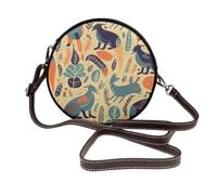 Australian Animals Shoulder Bag for Women PU Leather Purses | Retro Clutch Handbags With Zipper & Removable Strap For Daily Use, Phone Wallet, Trendy Ladies Crossbody Bag