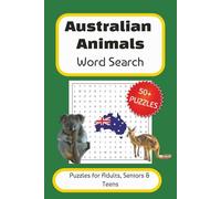 Australian Animals Word Search: Word Searches with Easy to Read Print about Australian animals, kangaroo, Down Under animals and more | 6x9 inches, ... Gift for vacations, Holidays and free times