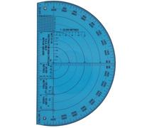 Australian Army Protractor, Semi Circular, RAA, Mils. NSN 6675-66-108-4268 for angle measurements and map plotting for outdoor navigation with map and compass, hiking, orienteering and survival..