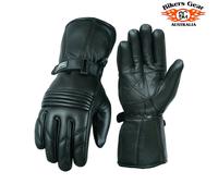 Australian Bikers Gear Thinsulate Lined Waterproof Motorcycle Leather Gloves