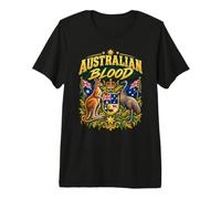 Australian Blood Vintage Australia Aussie Shirt Premium T-Shirt