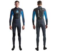 Australian Board Co | Mens Summer Wetsuit | PULSE Full Length Wetsuit | 3/2mm | Soft and Stretchy | UV Protection | Blue | UK Size XXX-Large