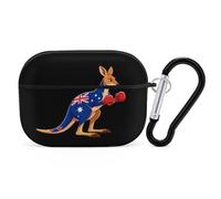 Australian Boxing Kan-garoo Compatible with Airpod Pro Case PC Scratch-Resistant Drop-Proof Protective Cover with Keychain