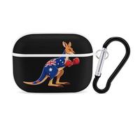 Australian Boxing Kan-garoo Compatible with Airpod Pro Case PC Scratch-Resistant Drop-Proof Protective Cover with Keychain