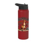 Australian Break Dance Coach Kangaroo Fun Stainless Steel Insulated Water Bottle