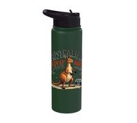 Australian Break Dance Coach Kangaroo Fun Stainless Steel Insulated Water Bottle