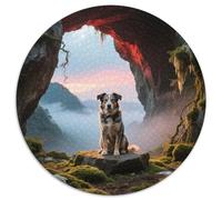 Australian Cattle Dog 1000-Piece Round Puzzle with Pet Dog, Gentle Complexity And Rich Colours, For All Ages Above 10 1000pcs (67.5x67.5cm)