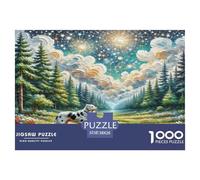 Australian Cattle Dog 1000 Pieces Animal Dog Jigsaw Puzzles with Paper Art Perfect for Relaxation Adult Educational Games 38x26cm/1000pcs