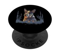 Australian Cattle Dog Blue Heeler Art For Women And Men PopSockets Adhesive PopGrip