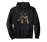 Australian Cattle Dog Blue Heeler Art For Women And Men Pullover Hoodie
