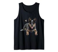 Australian Cattle Dog Blue Heeler Art for Women and Men Tank Top