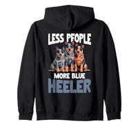 Australian Cattle Dog Blue Heeler Zip Hoodie