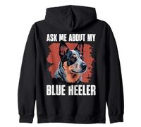 Australian Cattle Dog Blue Heeler Zip Hoodie