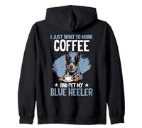 Australian Cattle Dog Blue Heeler Zip Hoodie