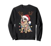 Australian Cattle Dog Christmas Lights Santa Xmas Dogs Sweatshirt