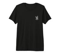 Australian Cattle Dog in Sunglasses Minimalist Badge Patch Premium T-Shirt