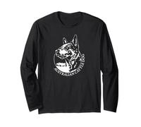 Australian Cattle Dog Portrait Heeler Working Herding Dogs Long Sleeve T-Shirt