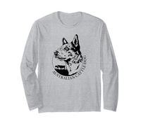 Australian Cattle Dog Portrait Heeler Working Herding Dogs Long Sleeve T-Shirt