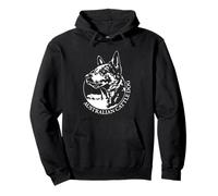 Australian Cattle Dog Portrait Heeler working herding dogs Pullover Hoodie