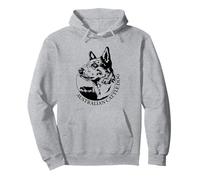 Australian Cattle Dog Portrait Heeler working herding dogs Pullover Hoodie