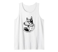 Australian Cattle Dog Portrait Heeler Working Herding Dogs Tank Top