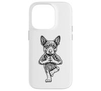 Australian Cattle Dog Puppy Funny ACD Dogs Tree Pose Asana Case for iPhone 14 Pro