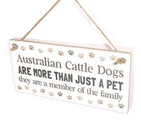 Australian Cattle Dogs Are Family Sign, Pawprint Decor