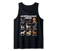 Australian Dog Breeds Chart Kelpie Cattle Dog Shepherd Tank Top