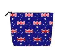 Australian Flag A Versatile Travel Makeup Bag, Ideal for Daily Routines and Business Journeys