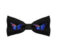 Australian Flag Butterfly Bow Ties for Men Classic Adjustable Pretied Bowties for Business Wedding Party
