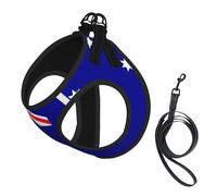 Australian Flag Dog Harness - Breathable, Reflective, And Adjustable Pet Vest, Suitable For Small Cats And Dogs